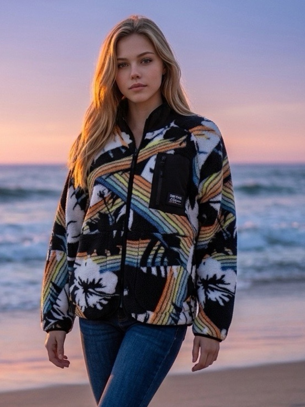 Rip Curl x Hoffman High Tide Polar Fleece Jacket Women’s S